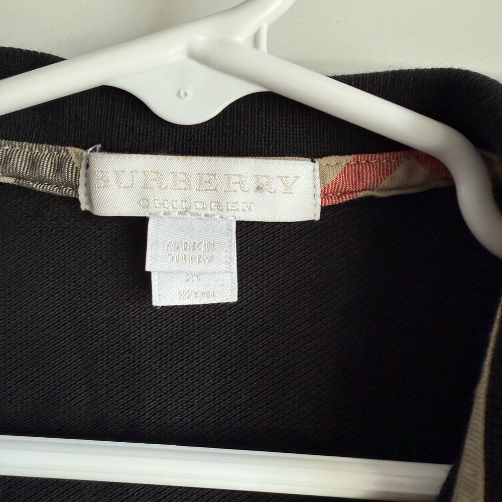 Burberry Baby Children’s Black Polo 2Y - Picture 3 of 6